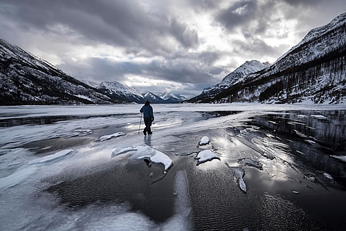 Charlie Russell on Wateron Lake. Photo by Ryan Peruniak